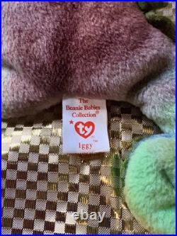 Iggy the Iguana? RARE ERRORS? See Description Ty Beanie Babies, 1997 Iggy the Iguana? RARE ERRORS? See Description Ty Beanie Babies, 1997