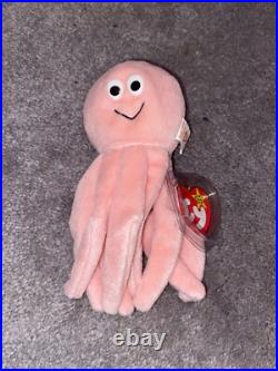 Inky The Octopus Style 4028 1993 Ty Beanie Babies Baby Rare Mint With Errors