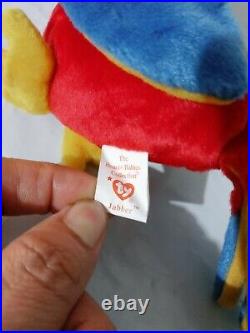 Jabber the Parrot Ty Beanie Baby Rare & Retired 1997/1998 Several Tag Errors