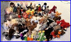 Large Vintage TY Beanie Baby Lot 65 Pcs w Tags Rare Errors Retired Plush NWT NEW