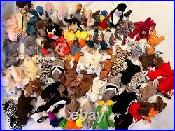 Large Vintage TY Beanie Baby Lot 65 Pcs w Tags Rare Errors Retired Plush NWT NEW