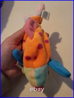 Lips The Fish Ty Beanie Baby Rare Look Retired With Errors Vtg Lips The Fish Ty Beanie Baby Rare Look Retired With Errors Vtg