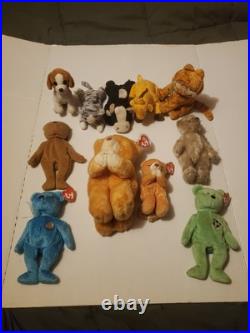 Lot Of 11 Rare Retired Ty Beanie Babies Collection Some Mint With Tags & errors Lot Of 11 Rare Retired Ty Beanie Babies Collection Some Mint With Tags & errors