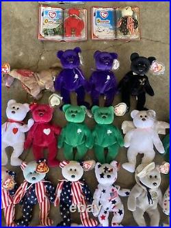 Lot Of Rare Beanie Babies. Untouched For 30 Years