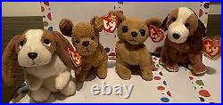 Lot TY Beanie Babies Rare Set 21 Dogs, Mostly Mint Condition See Description