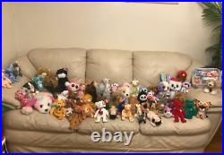 Lot Ty and Boo Beanie Babies Tags Classics Retired Estate Sale Collectible rare