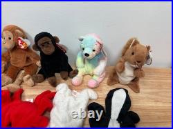 Lot of (10) Ty Beanie Babies Rare with Original Tags Good Condition