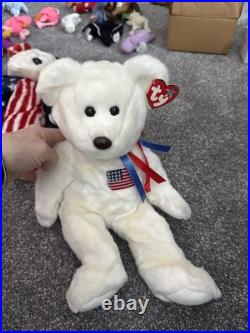 Lot of 15. TY Beanie Baby Patriot Bear America set-Rare & Original! Has all tag