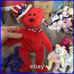 Lot of 15. TY Beanie Baby Patriot Bear America set-Rare & Original! Has all tag Lot of 15. TY Beanie Baby Patriot Bear America set-Rare & Original! Has all tag