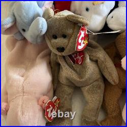 Lot of 36 Vintage Retired Rare TY Beanie Babies W Tags Collection Collectible