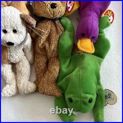 Lot of 36 Vintage Retired Rare TY Beanie Babies W Tags Collection Collectible