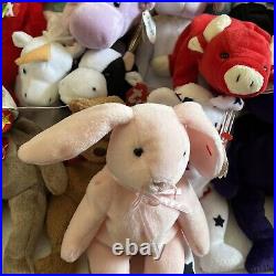 Lot of 36 Vintage Retired Rare TY Beanie Babies W Tags Collection Collectible