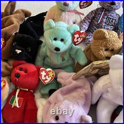 Lot of 36 Vintage Retired Rare TY Beanie Babies W Tags Collection Collectible