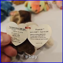 Lot of 7 EXTREMELY RARE Beanie Babies TY Official 90's