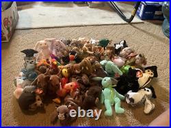 Lot of Ty Beanie Babies 46 Many Rare & Many With Tag Protectors