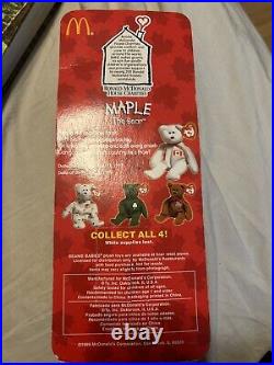 MAPLE The Bear Rare Ty Beanie Baby (With Errors), Never Opened, In box 1993 Tag