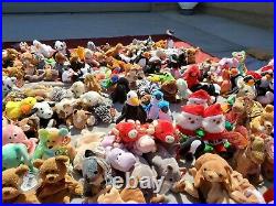 MASSIVE Ty Beanie Babies Lot Of 200+ Vintage and Rare Assorted With Tags
