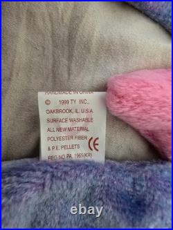 MINT CONDITON! TY Beanie Baby Flitter the Butterfly with RARE Tag Errors