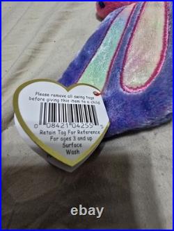 MINT CONDITON! TY Beanie Baby Flitter the Butterfly with RARE Tag Errors