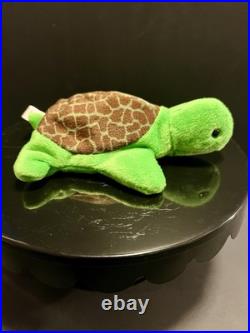 MINT RARE Ty Original Beanie Baby Speedy The Turtle Style Number With Tag Errors