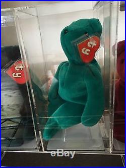 MWMT-MQ Ultra Rare OF Teal Teddy 1st Gen Canadian! Ty Beanie Authenticated TBB
