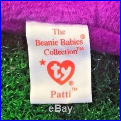 MWMT RARE 1993 RETIRED Patti The Platypus TY Beanie Baby Original 9 PVC Pellets