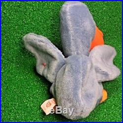MWMT RARE/RETIRED 1996 Scoop The Pelican Genuine TY Beanie Baby withPVC Pellets