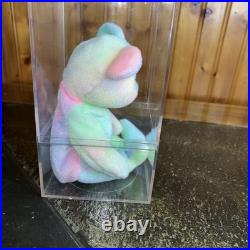 MWMTS Ty Retired Rare Beanie Baby BIRTHDAY BEAR B. B. Bear in pristine condition