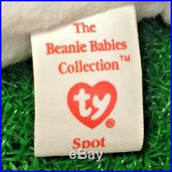 MWNMT Ty Beanie Baby Spot The Dog Rare 1993 Original 9 PVC Plush Free Shipping