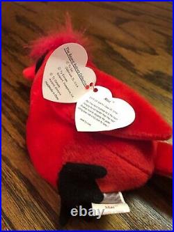 Mac the Cardinal Beanie Baby - EXTREMELY RARE