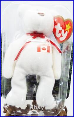 McDONALD'S TY TEENIE BEANIE BABY MAPLE THE CANADIAN BEAR RARE 1993 withERRORS NEW