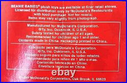McDONALD'S TY TEENIE BEANIE BABY MAPLE THE CANADIAN BEAR RARE 1993 withERRORS NEW