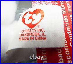 McDONALD'S TY TEENIE BEANIE BABY MAPLE THE CANADIAN BEAR RARE 1993 withERRORS NEW