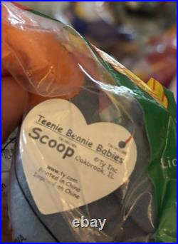 McDonald's Scoop the Pelican TY Beanie Babies #8 RARE with tag errors