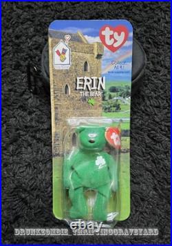 McDonald's TY Beanie Babies RARE 1999 Erin The Bear with Errors! Tush Tag 1993
