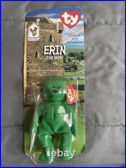 McDonald's TY Beanie Babies RARE 1999 Erin The Bear with Errors! Tush Tag 1993