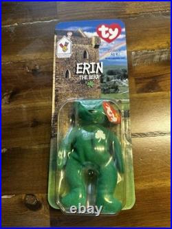 McDonald's TY Beanie Babies RARE 1999 Erin The Bear with Errors! Tush Tag 1993 McDonald's TY Beanie Babies RARE 1999 Erin The Bear with Errors! Tush Tag 1993