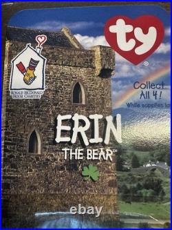 McDonald's TY Beanie Babies RARE 1999 Erin The Bear with Errors! Tush Tag 1993 McDonald's TY Beanie Babies RARE 1999 Erin The Bear with Errors! Tush Tag 1993