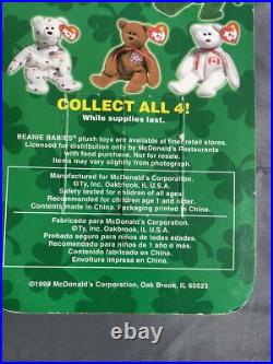 McDonald's TY Beanie Babies RARE 1999 Erin The Bear with Errors! Tush Tag 1993