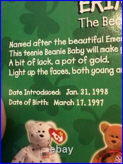 McDonald's TY Beanie Babies RARE 1999 Erin The Bear with Errors! Tush Tag 1993 McDonald's TY Beanie Babies RARE 1999 Erin The Bear with Errors! Tush Tag 1993