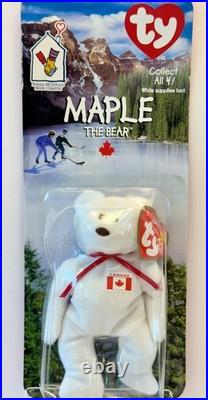 McDonald's TY Maple The Bear Beanie Baby WithErrors! RARE! Intro 1997SEALEDNEW
