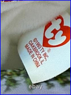McDonald's TY Maple The Bear Beanie Baby WithErrors! RARE! Intro 1997SEALEDNEW