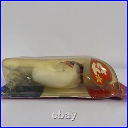 McDonald's Ty American Trio Libearty the Bear (1996) Beanie Baby RARE TAG ERRORS