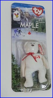 McDonald's ty Maple the Bear Beanie Baby RARE ERRORS Canada