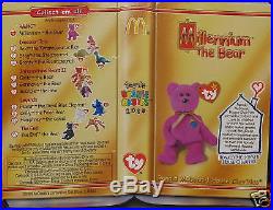 McDonalds Millennium Ty Legends Beanie Babies 2000 w PEANUT rare LOT 11