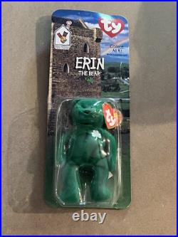 McDonalds TY Beanie Babies RARE 1999 Erin The Bear with Errors Tush Tag 1993