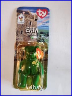 McDonalds TY Beanie Babies RARE 1999 Erin The Bear with Errors Tush Tag 1993