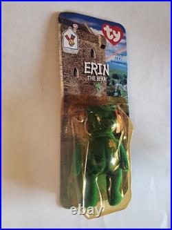 McDonalds TY Beanie Babies RARE 1999 Erin The Bear with Errors Tush Tag 1993