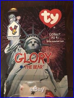 McDonalds Ty Glory The Bear, Rare With Errors, Only 4,000 Produced