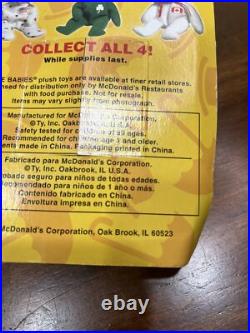 Mcdonalds TY Beanie Baby Britannia The Bear RARE WITH 2 TAG ERRORS